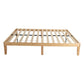 Wooden Bed Base Frame Queen Size Warm Natural