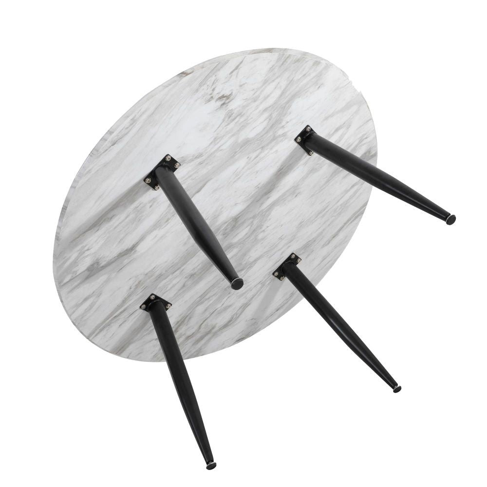 Coffee Table Minimalist Marble Effect Round