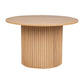 Coffee Table Luxe Ribbed Round Wooden