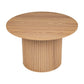 Coffee Table Luxe Ribbed Round Wooden