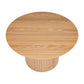 Coffee Table Luxe Ribbed Round Wooden