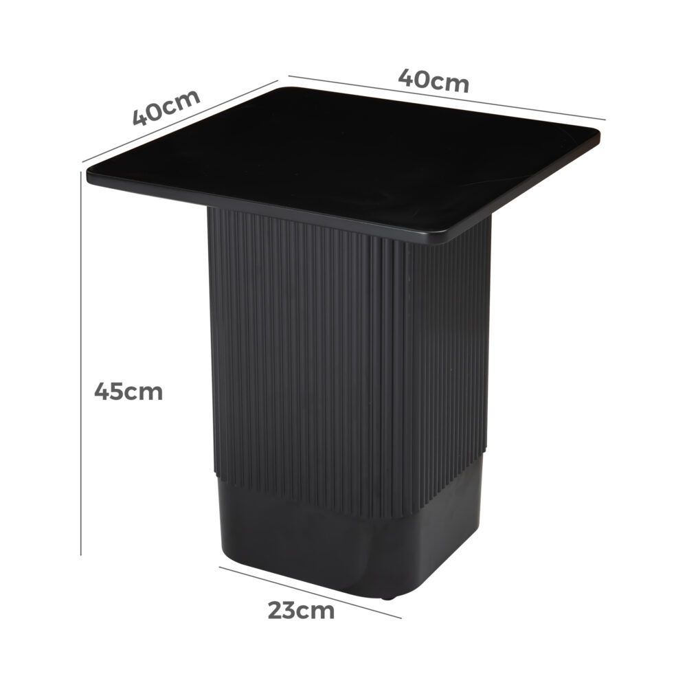 Clara Noir Side Table - Modern Design