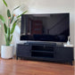 Entertainment Unit 160cm - Ribbed Black Media Console