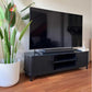 Entertainment Unit 160cm - Ribbed Black Media Console