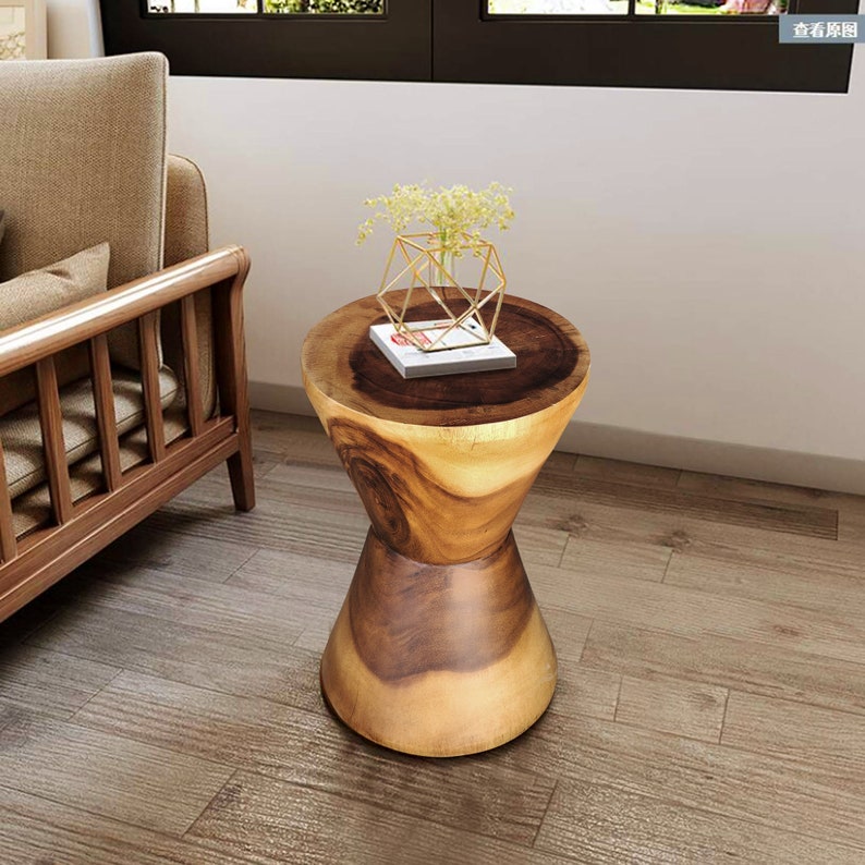 Hourglass Side Table or Stool - Bedside Side Drinks Table