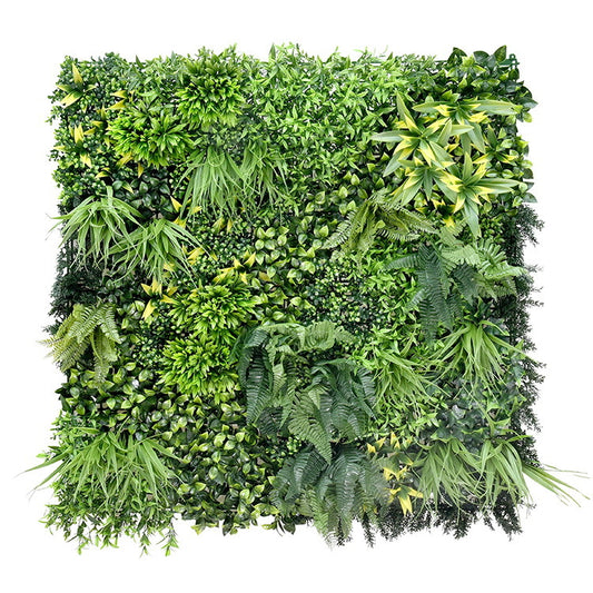 Artificial Plant Wall Grass Panels 1 SQM Vertical Garden Foliage Tile Fence 1X1M Green