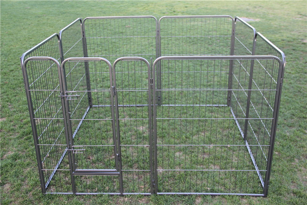 16 Panels 100 cm Heavy Duty Pet Dog Cat Puppy Rabbit Exercise Playpen Fence