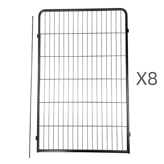 YES4PETS 8 Panel 120 cm Heavy Duty Pet Dog Cat Rabbit Exercise Extension Playpen Puppy Rabbit Fence