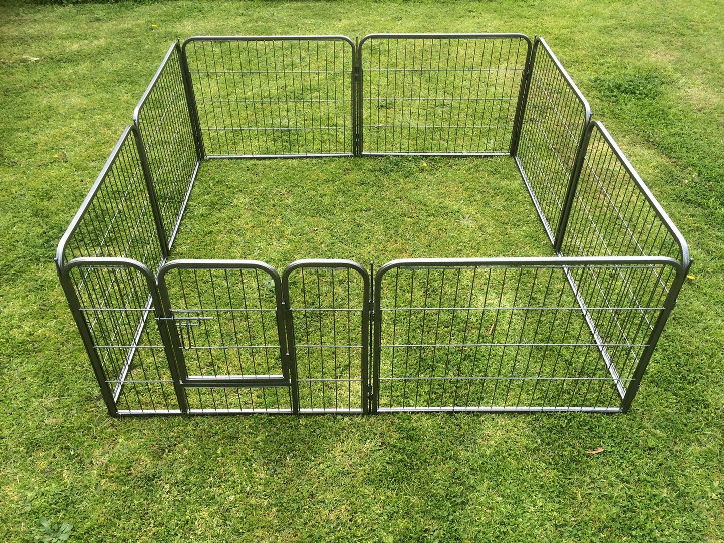 Pet Playpen Exercise Cage Enclosure Fence 2X 8 Panel 60cm Heavy Duty Dog Puppy Cat Rabbit