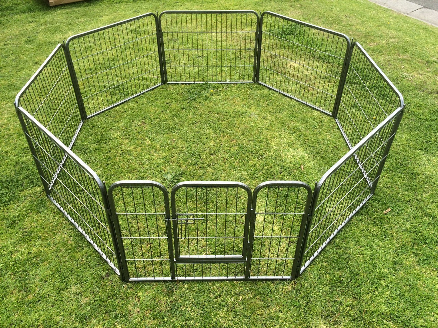 Pet Playpen Exercise Cage Enclosure Fence 2X 8 Panel 60cm Heavy Duty Dog Puppy Cat Rabbit