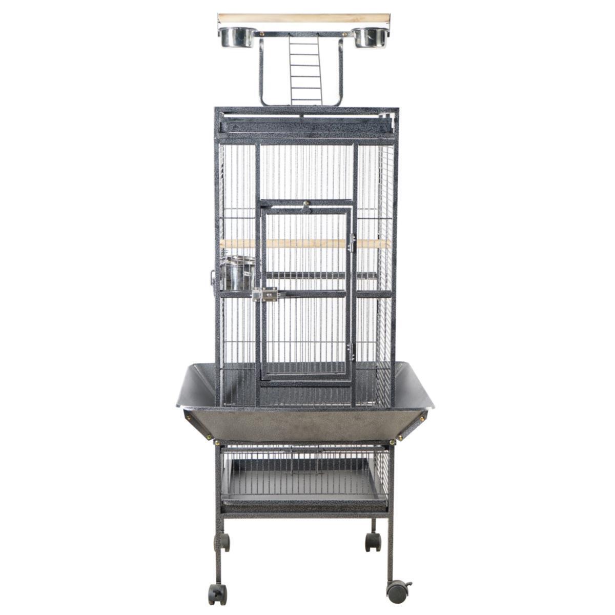 Bird Cage Large 153cm Budgie Parrot Aviary with Metal Tray and Wheel