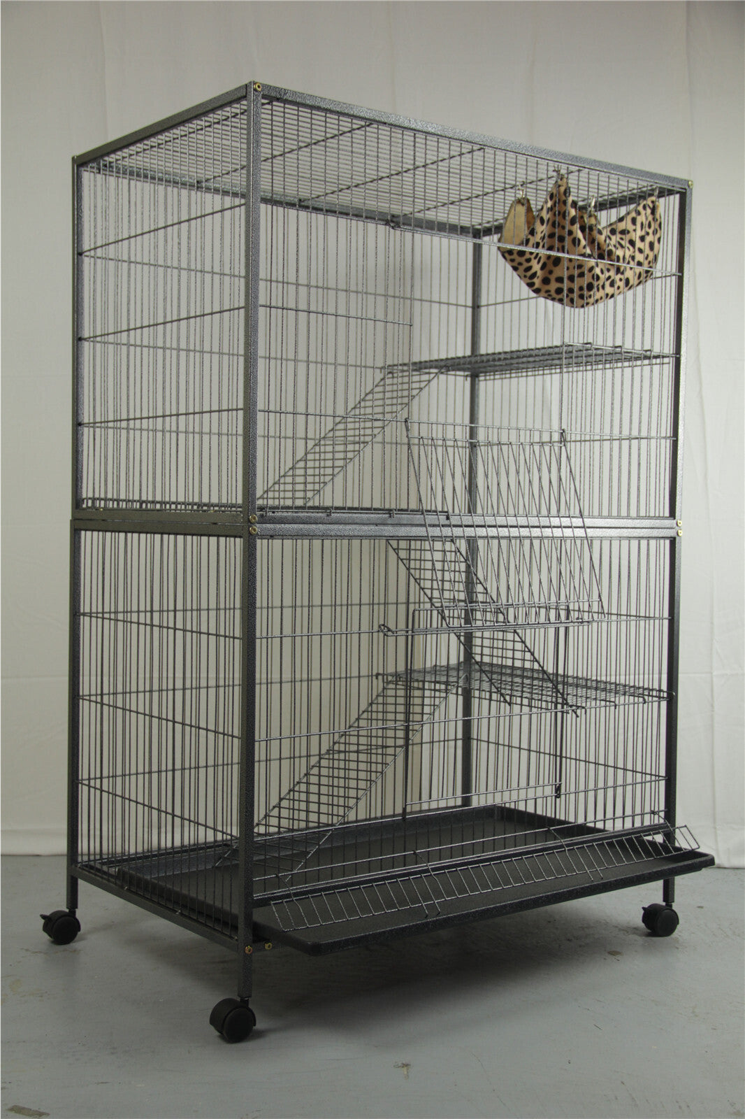 Cage Platforms & Ladders Set for 140cm Ferret Parrot Cat Bird Cage - 3 X Platforms & 3 X Ladders