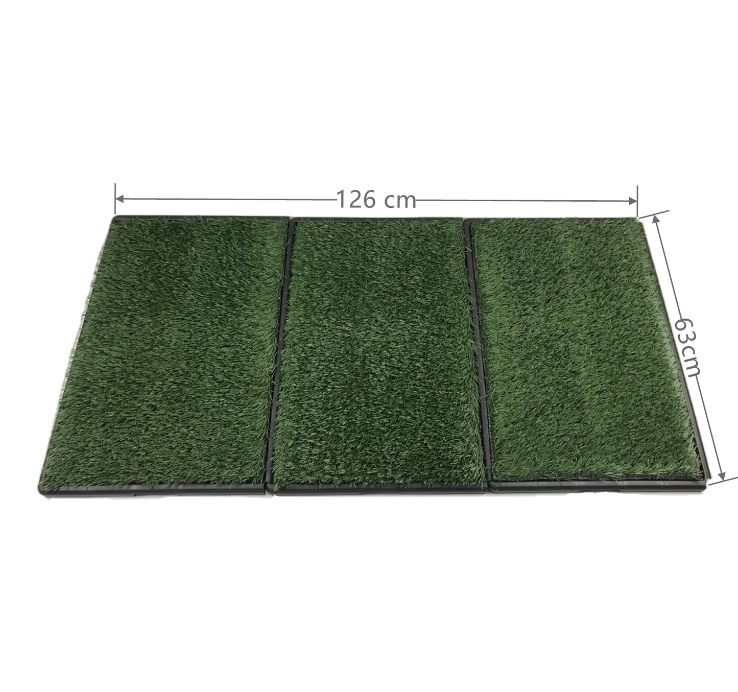 Dog Puppy Toilet Indoor Grass Potty Training Mat Loo Pad 126 x 63 cm