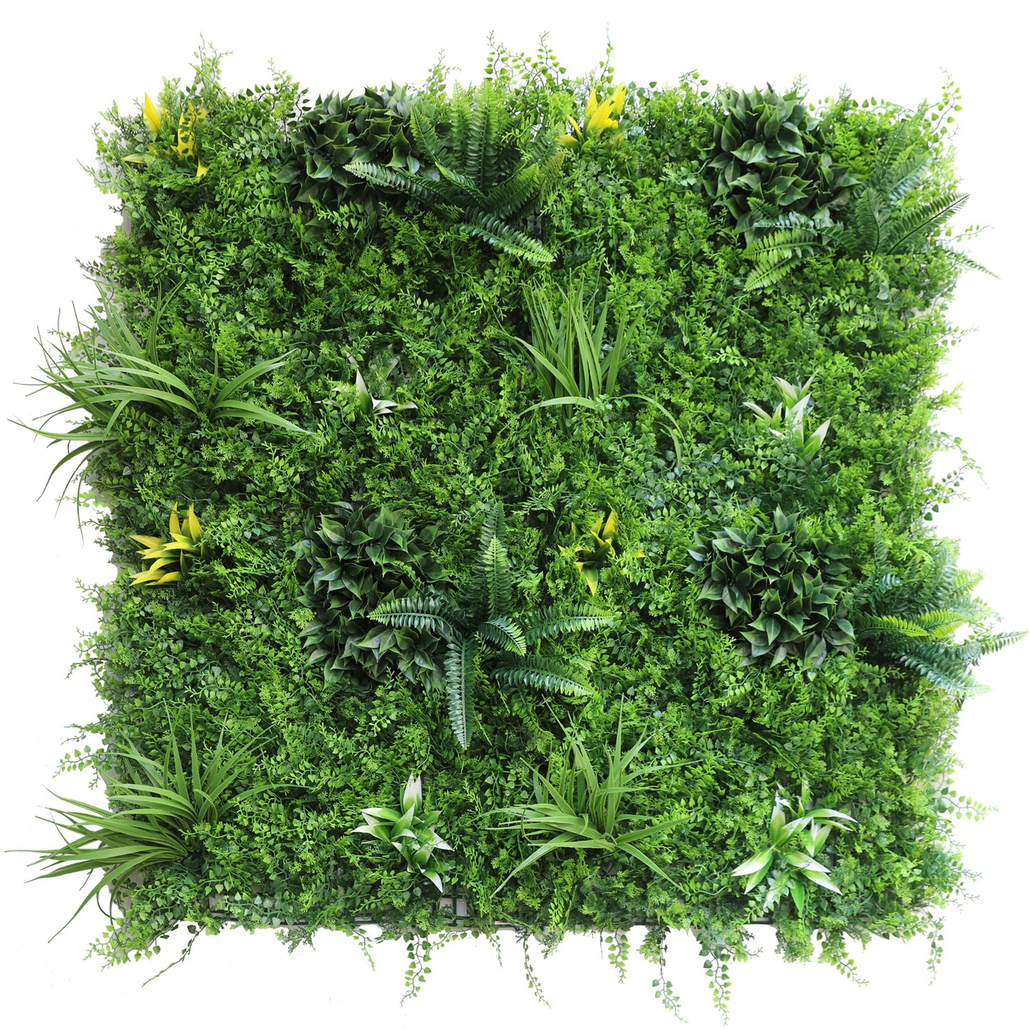 Artificial Plant Wall 5 SQM Grass Panels Vertical Garden Tile Fence 1X1M - Green