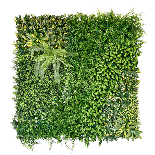Artificial Plant Wall Décor 5 SQM Grass Panels Vertical Garden Foliage Tile Fence 1X1M Green