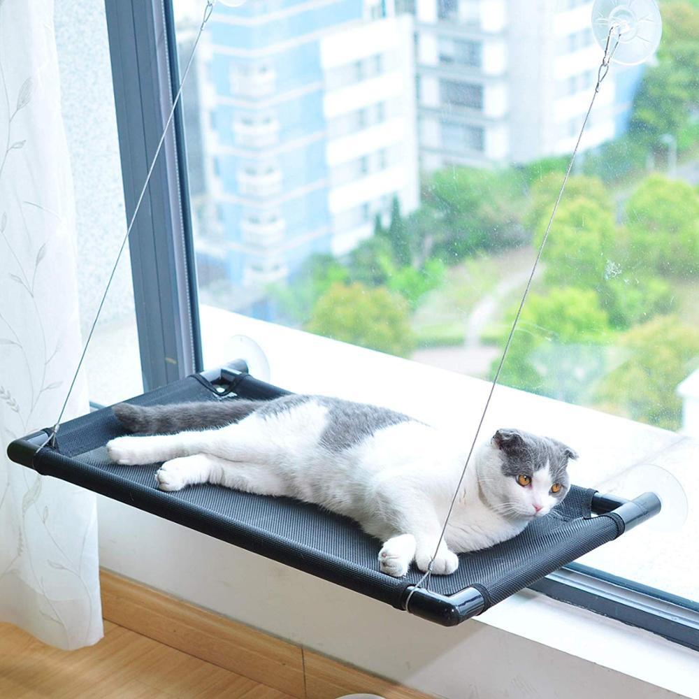 Pet Cat Window Mounted Seat Hammock Perch Bed Holds Up to 20kg