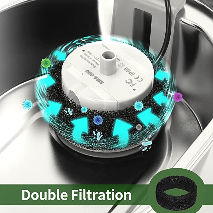 24 x Pet Dog Cat Fountain Filter Replacement Activated Carbon Exchange Filtration System