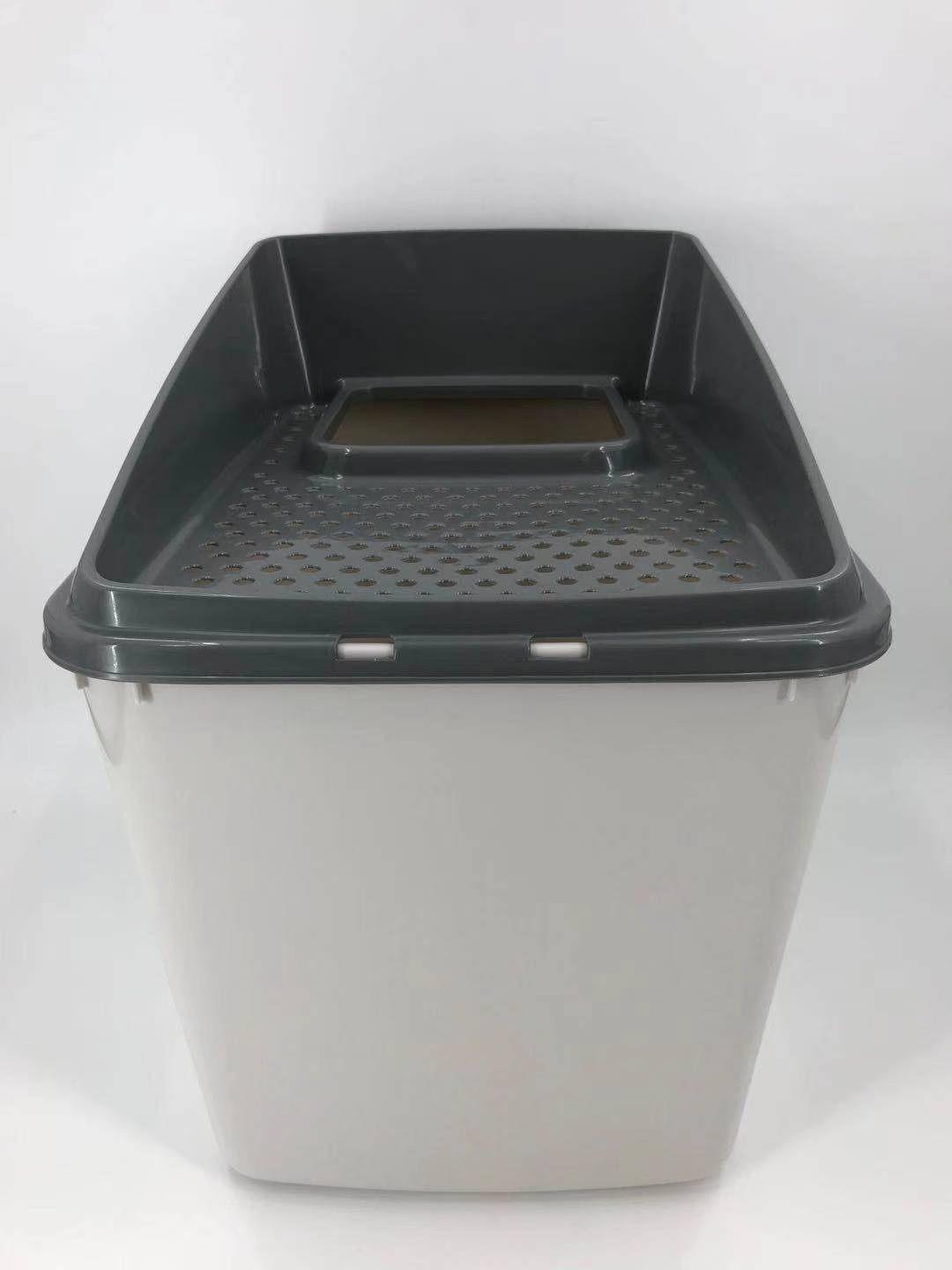 Cat Litter Box XL Top Entry No Mess Large Enclosed Covered Kitty Tray