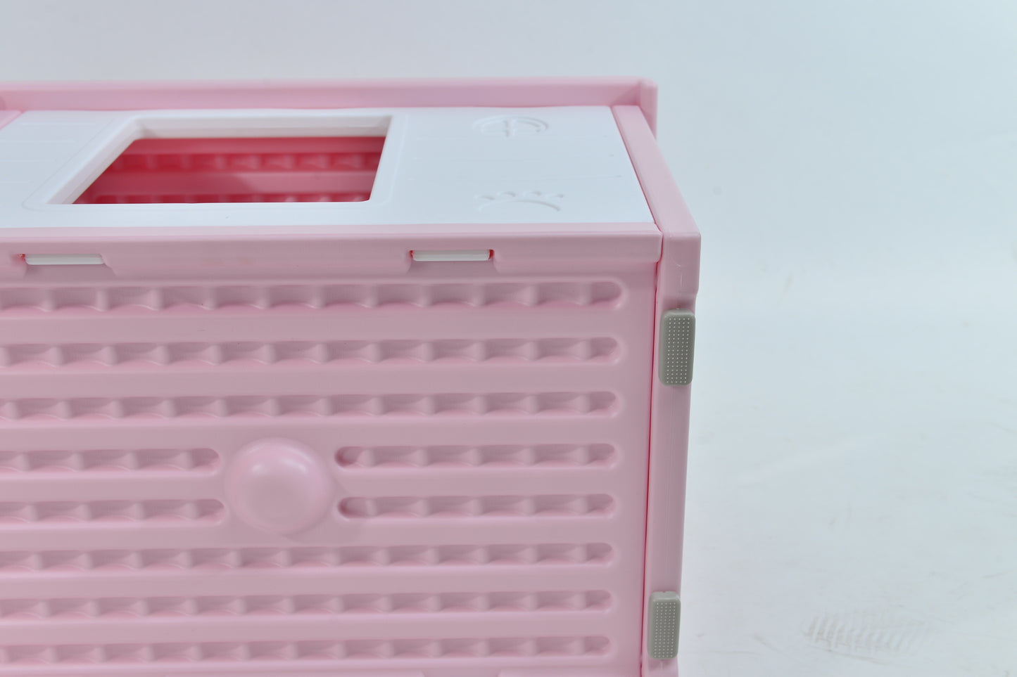 Dog Puppy Cat House Kennel Small Plastic Pet - Pink