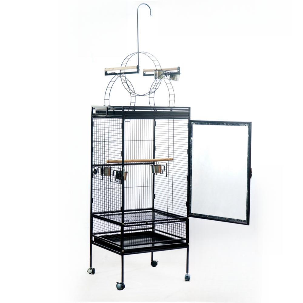 Large Bird Budgie Cage Parrot Aviary 174CM with Metal Tray & Wheels