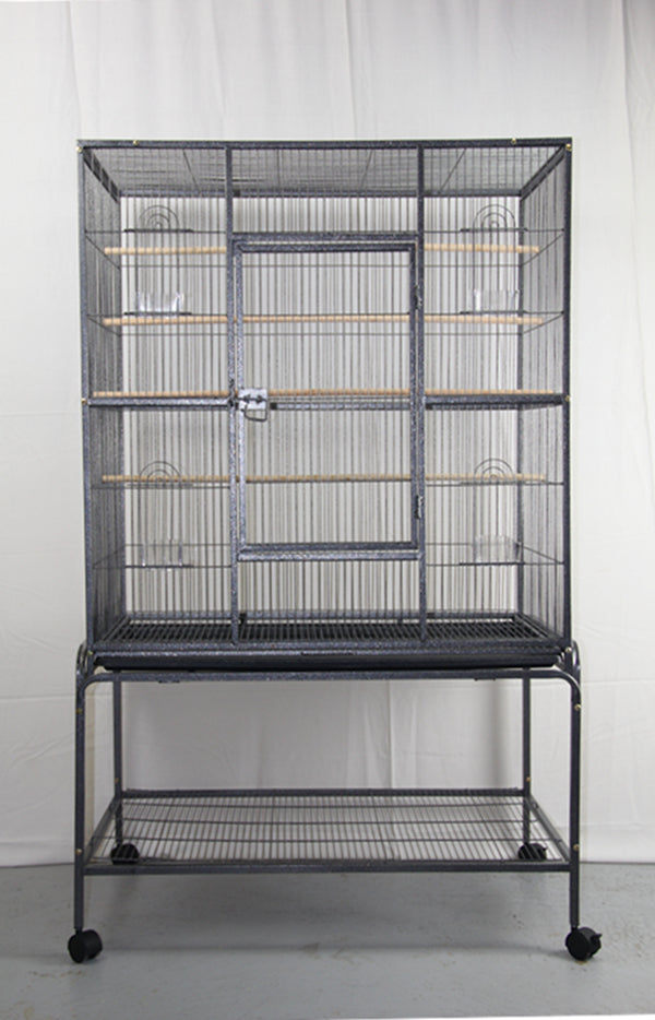 Bird Cage Large 140 cm Parrot Budgie Aviary With Stand