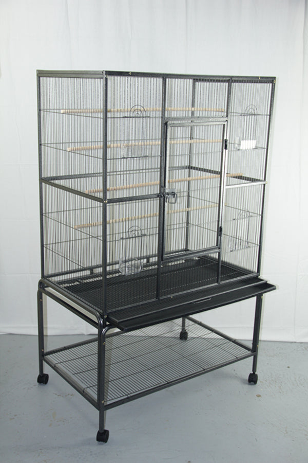 Bird Cage Large 140 cm Parrot Budgie Aviary With Stand