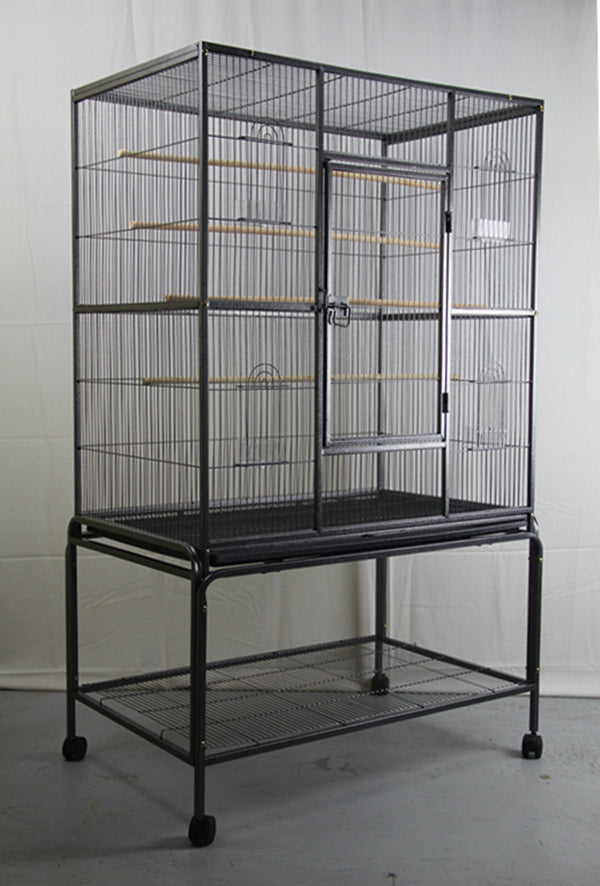 Bird Cage Large 140 cm Parrot Budgie Aviary With Stand