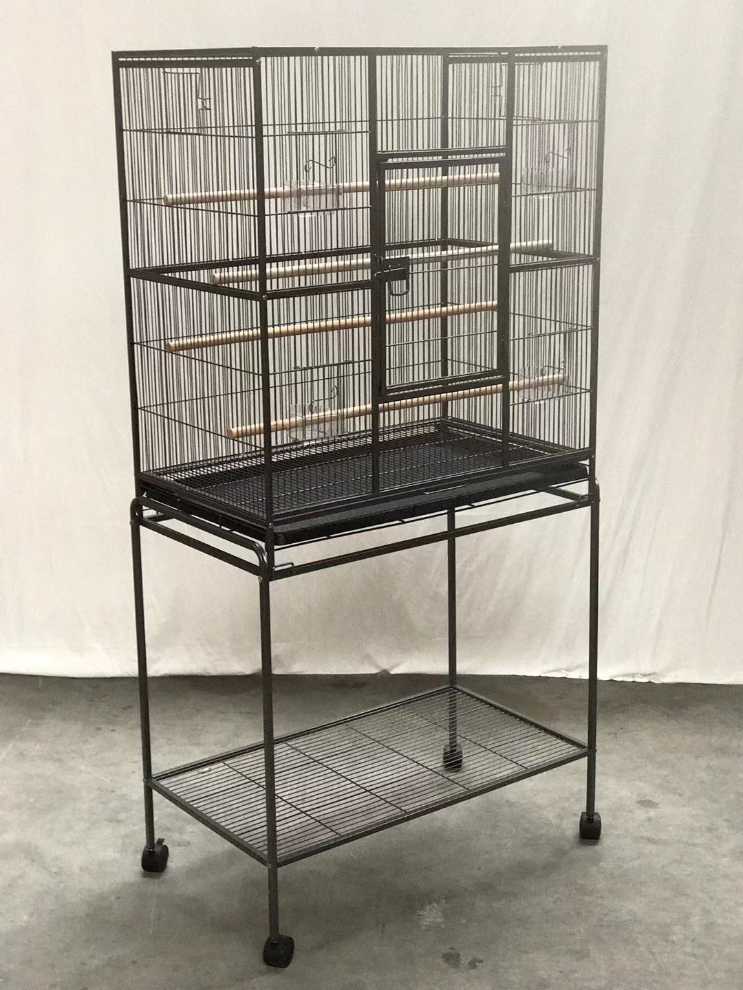 Bird Cage 161cm Parrot Aviary Pet Stand-Alone Budgie Perch with Castor Wheels