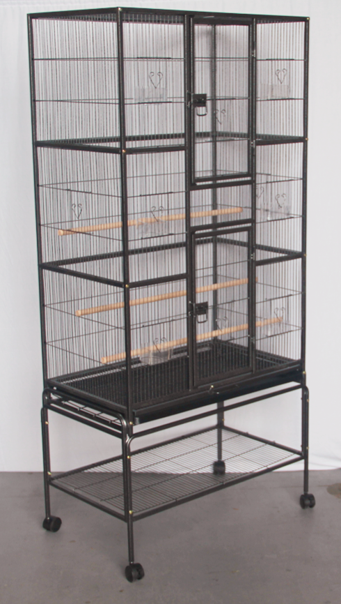 Bird Cage Small Parrot Budgie Aviary With Stand 174 cm