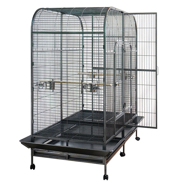 Bird Cage XXXL 185cm Pet Parrot Aviary Perch Castor Wheel Removable Divider