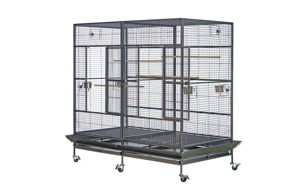 Bird Cage XXXL 195cm Pet Parrot Aviary with Perch and Castor Wheels