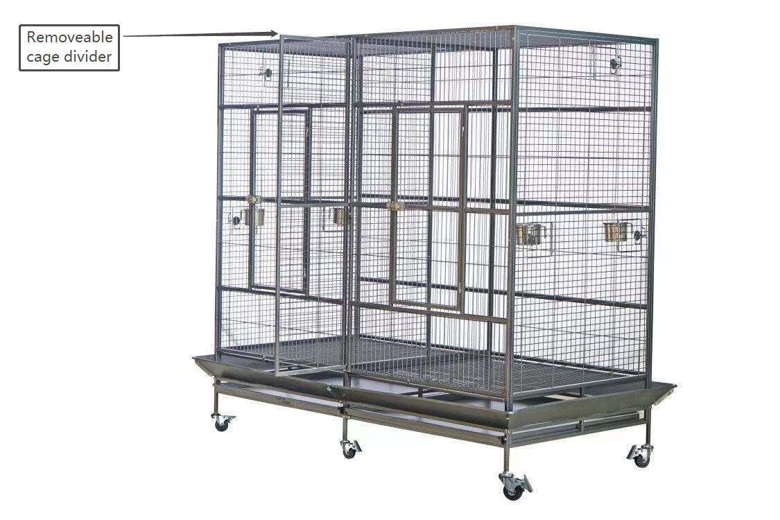 Bird Cage XXXL 195cm Pet Parrot Aviary with Perch and Castor Wheels