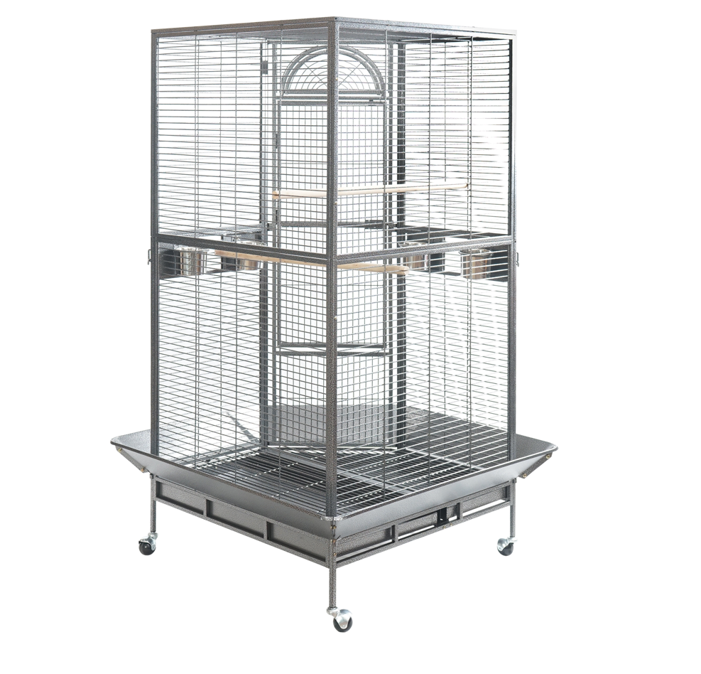 XL Corner Bird Cage Aviary with Castor Wheels 161cm