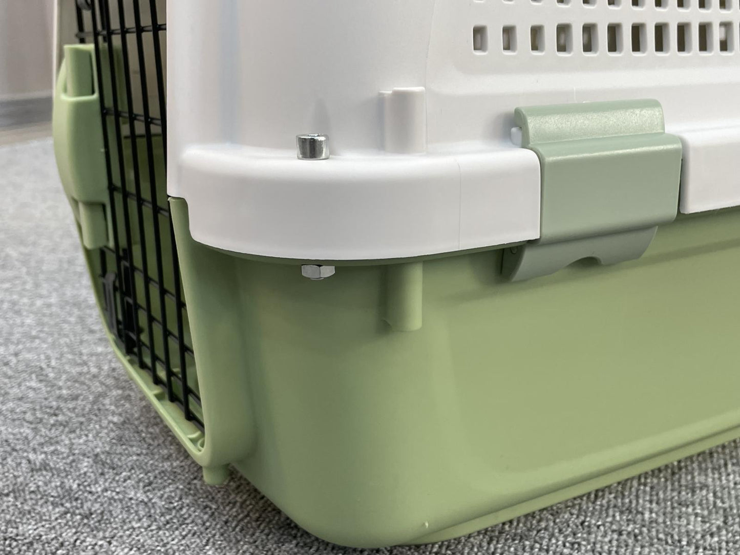 Pet Crate Small Carrier for Dog, Cat, Rabbit, Kitten, Parrot Cage - Green