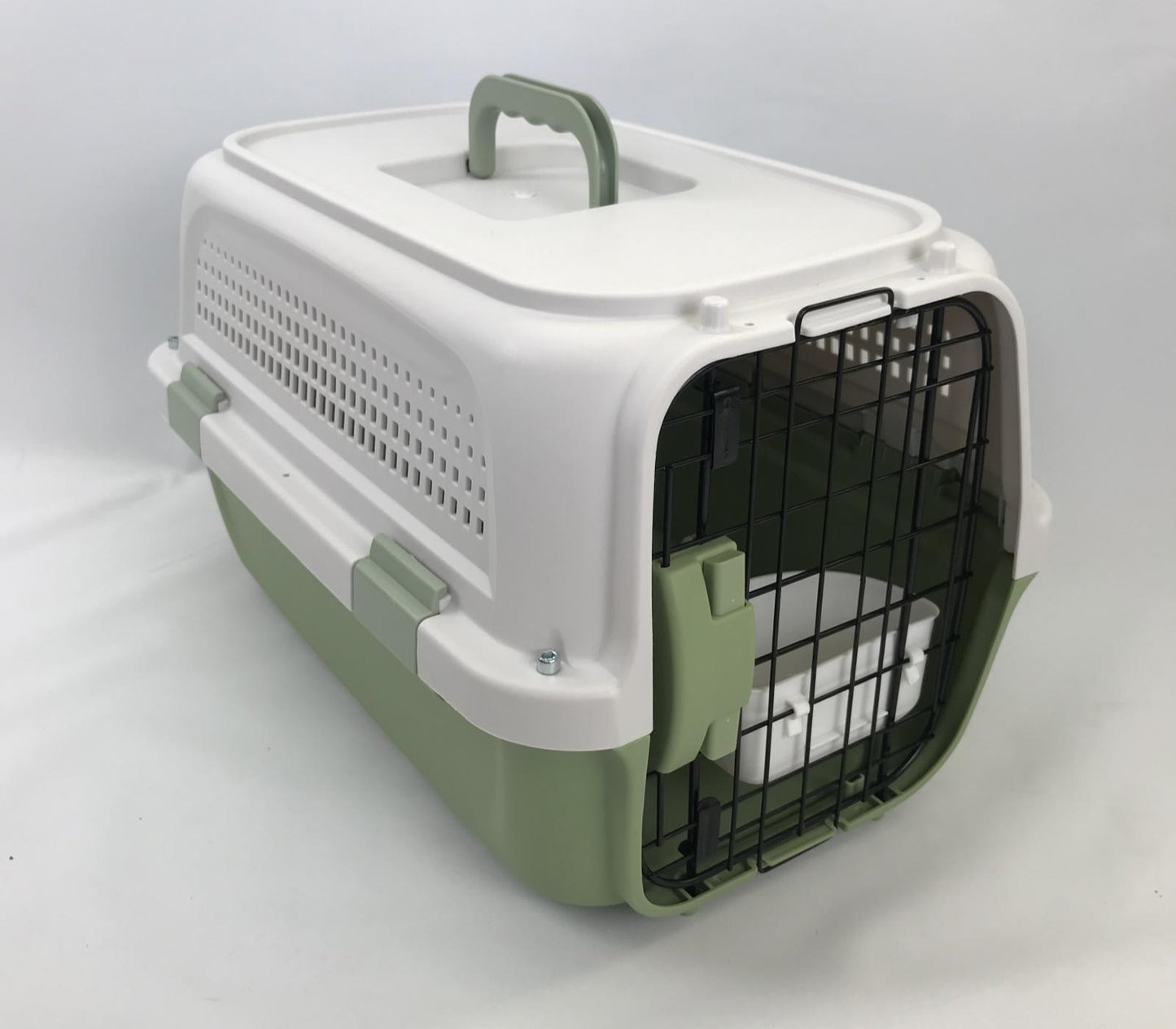 Pet Crate Small Carrier for Dog, Cat, Rabbit, Kitten, Parrot Cage - Green