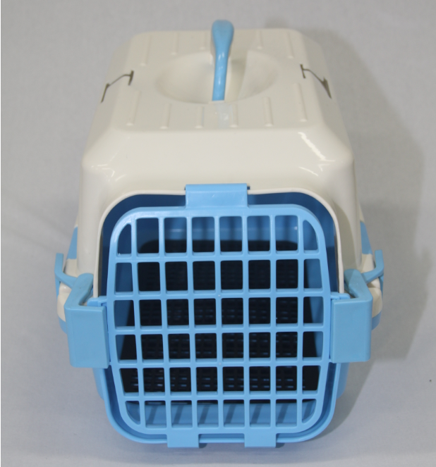 Dog Cat Crate Small Pet Carrier Rabbit Guinea Pig Cage with Tray - Blue