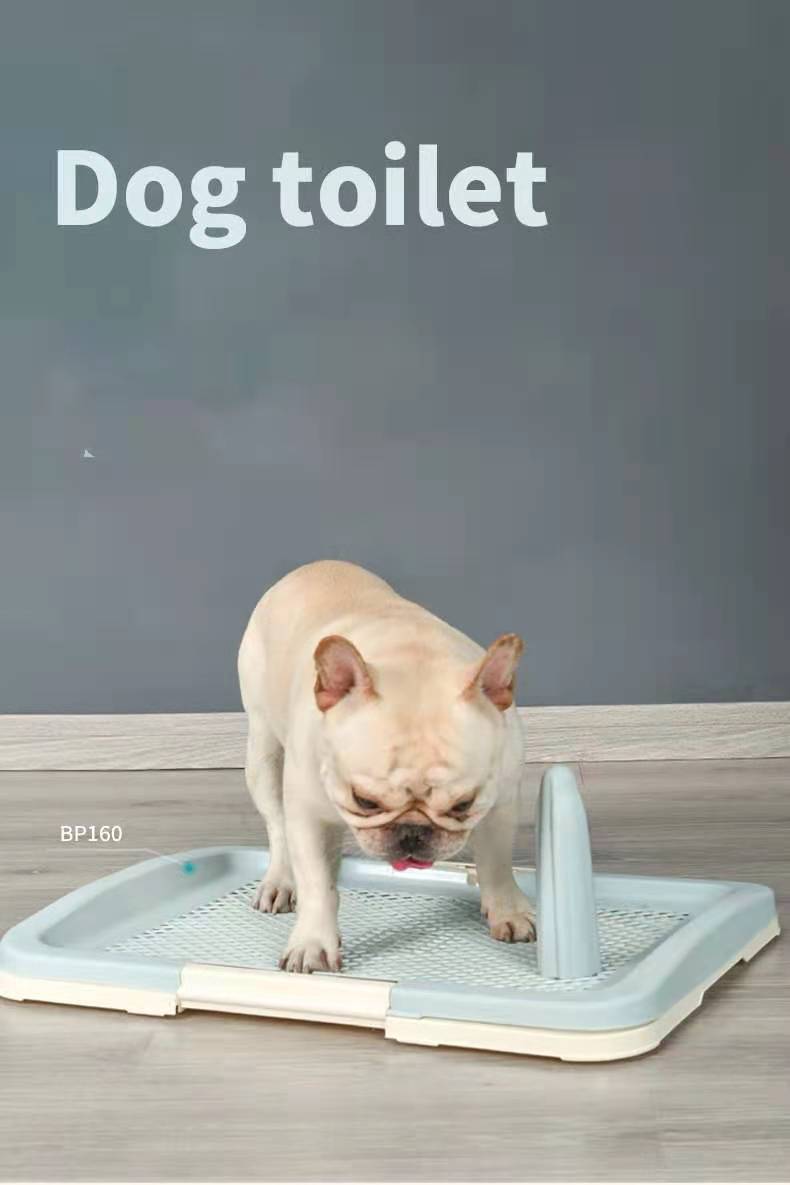 Dog Potty Training Tray Medium Portable Pet Puppy Toilet Loo Pad Mat - Blue