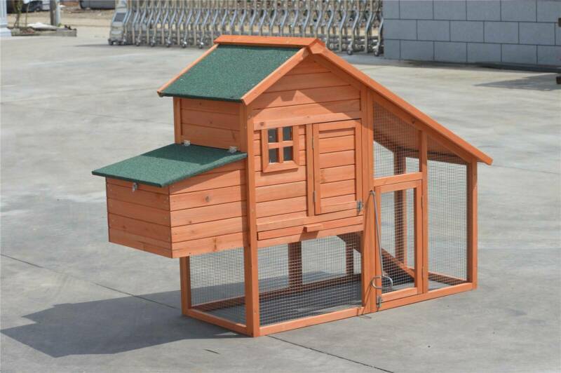 YES4PETS Large Chicken Coop Rabbit Hutch Ferret Cage Hen Chook Cat Kitten House