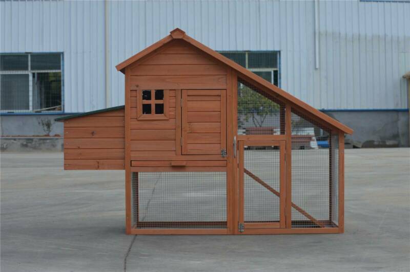 Large Chicken Coop Rabbit Hutch Ferret Cage Hen Chook Cat Kitten House