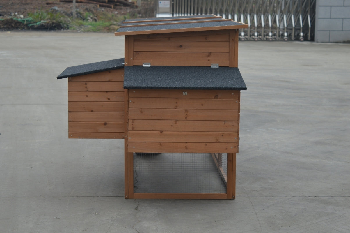 XXL 280cm Chicken Coop Guinea Pig Rabbit Hutch Ferret Cat Guinea Pig House