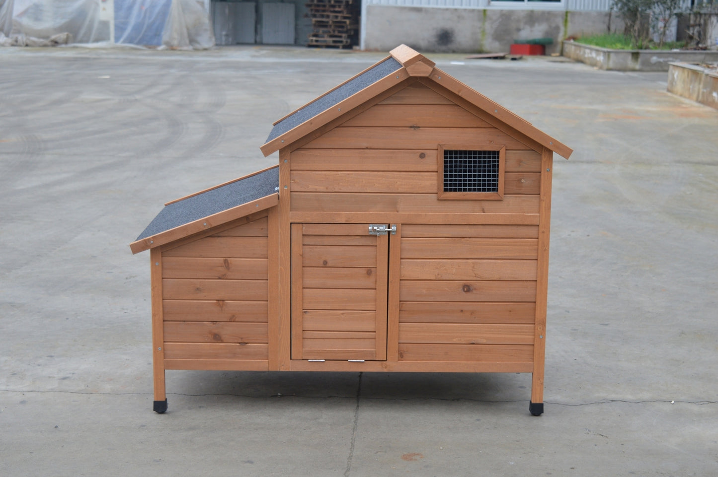 Chicken Coop Brown Rabbit Hutch Cat Cage Hen Chook House