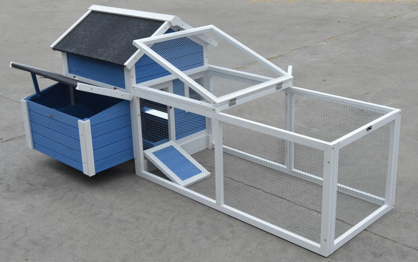 Chicken Coop Rabbit Hutch Ferret Cage Large - Hen Chook Cat House