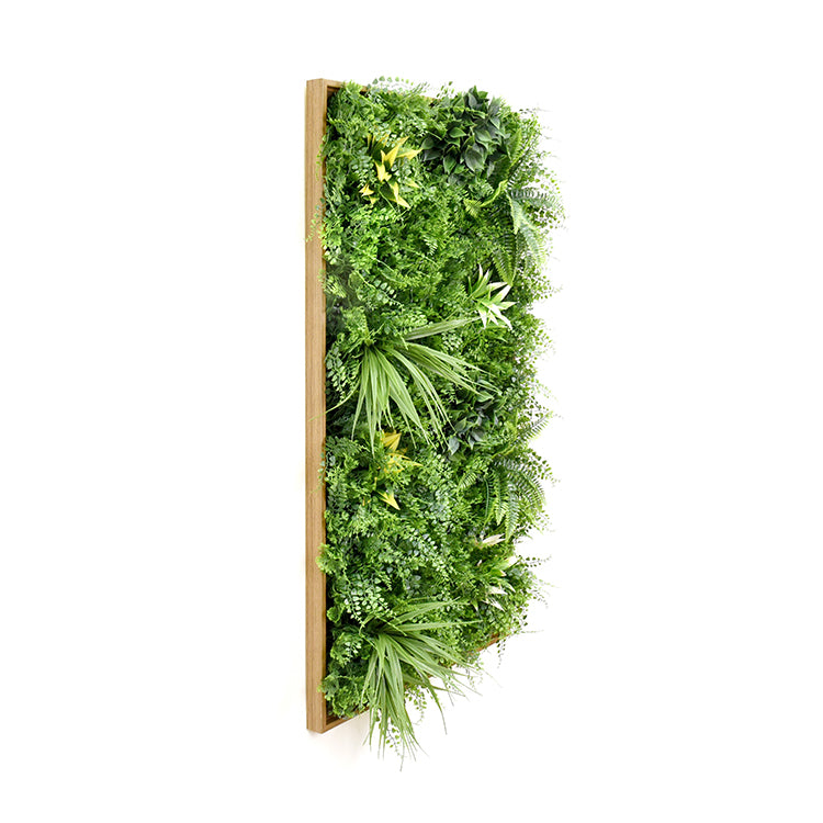 3D Artificial Plants Wall Panel Flower Wall Vertical Garden UV Resistant 50x100CM with Frame