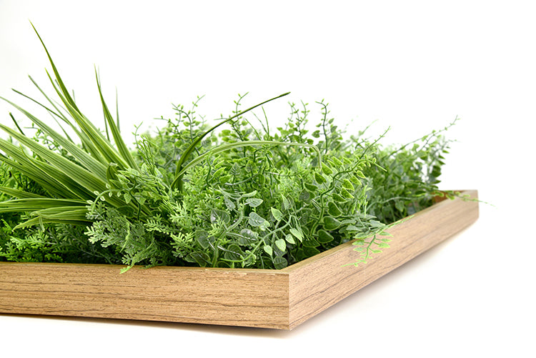 3D Artificial Plants Wall Panel Flower Wall Vertical Garden UV Resistant 50x100CM with Frame