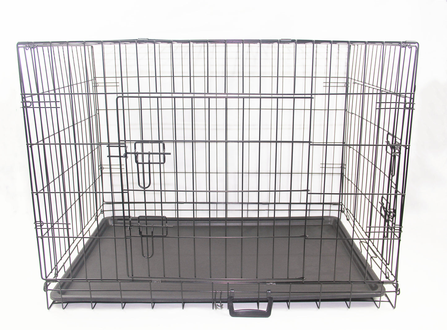 Portable Foldable Pet Cage 24" - Dog Cat Rabbit Crate with Cover Mat