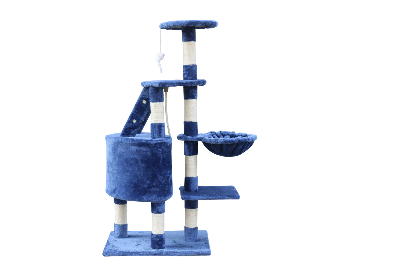 Cat Scratching Post Tree 120cm Multi-Level Kitten - Blue