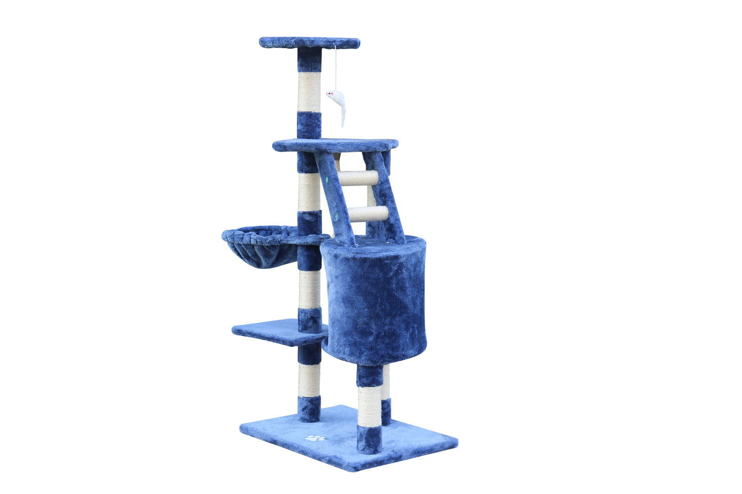 Cat Scratching Post Tree 120cm Multi-Level Kitten - Blue