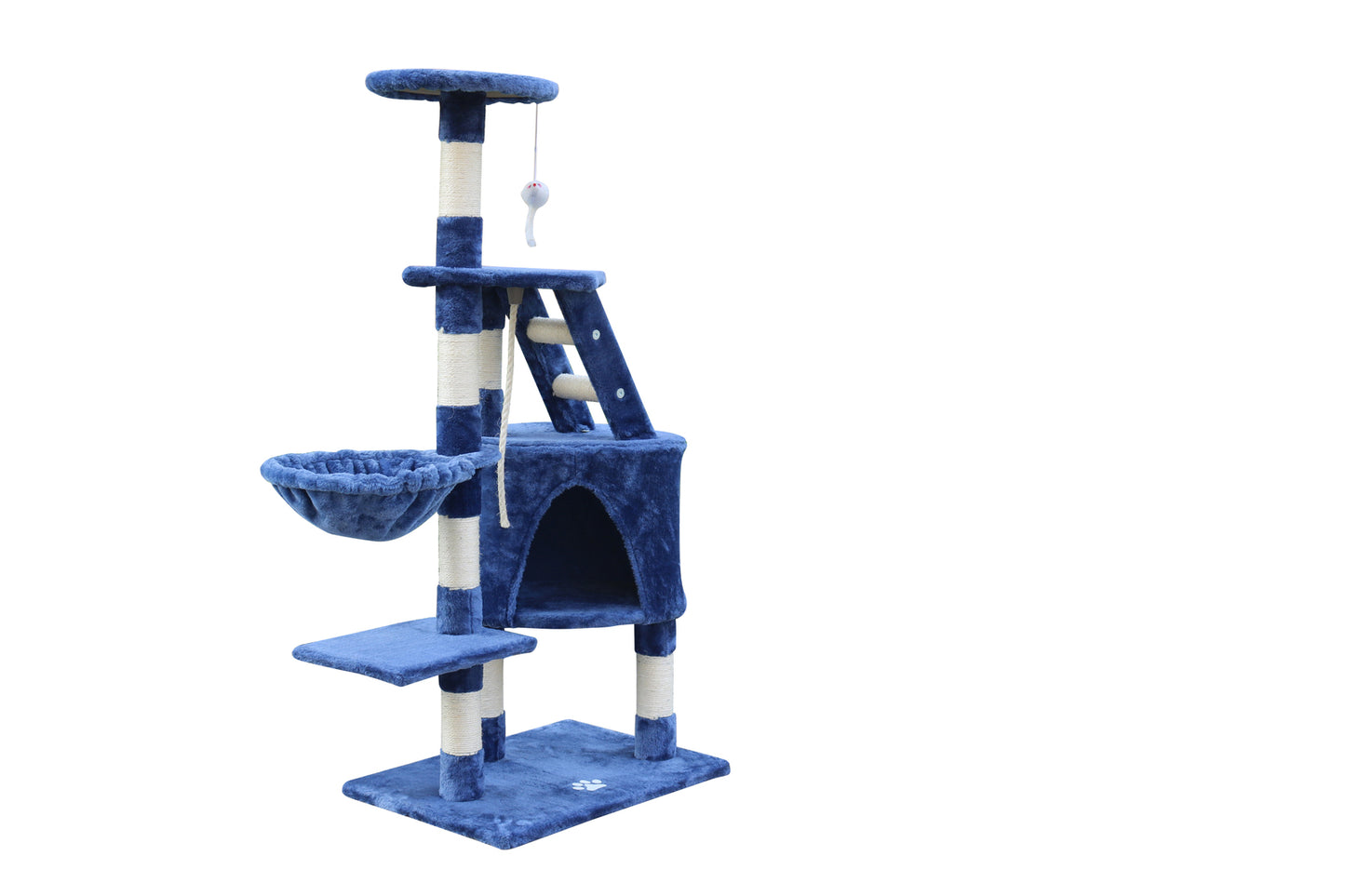 Cat Scratching Post Tree 120cm Multi-Level Kitten - Blue