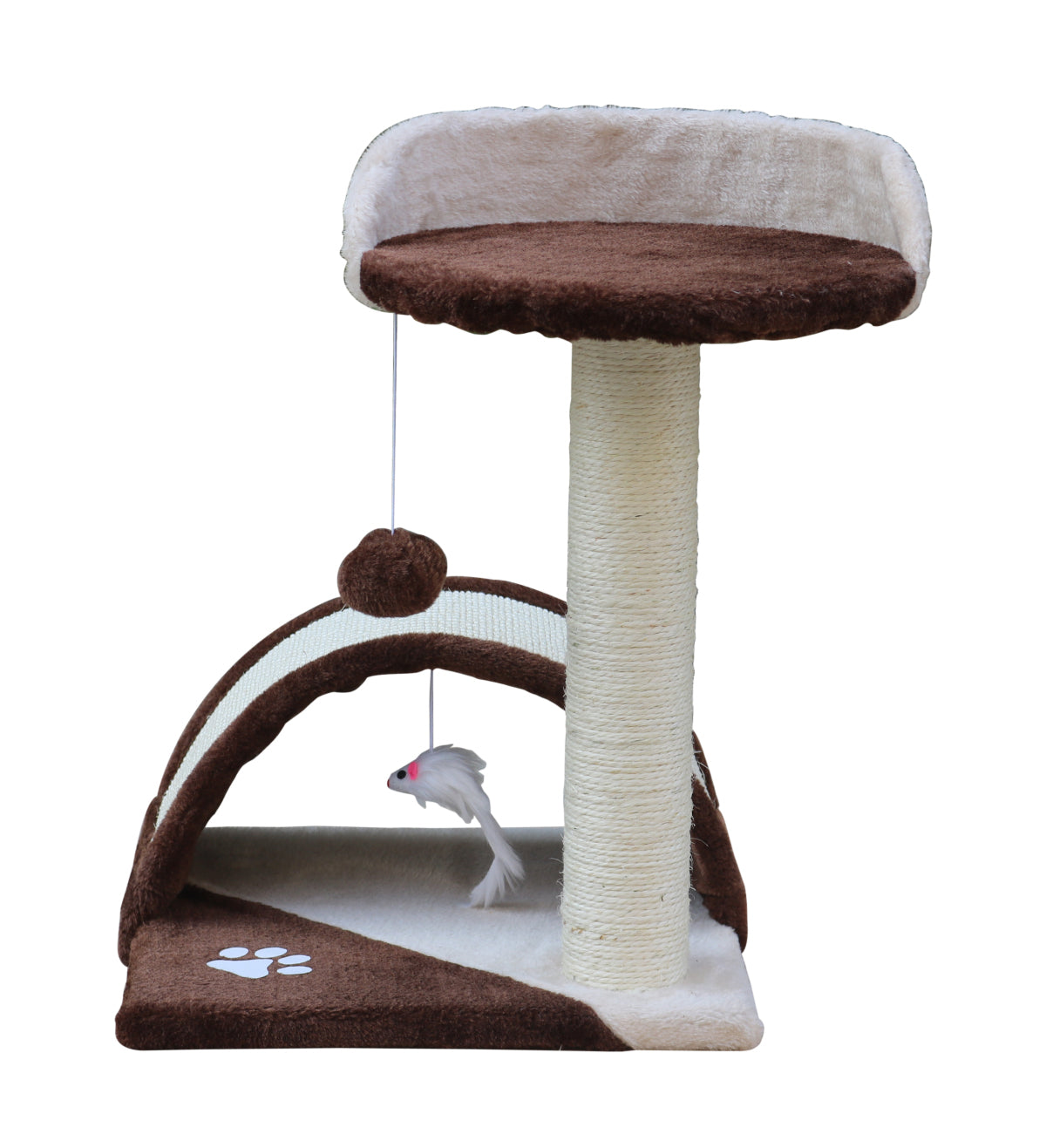 Cat Scratching Post Tree Scratching Pole Climbing Post - 50cm Brown