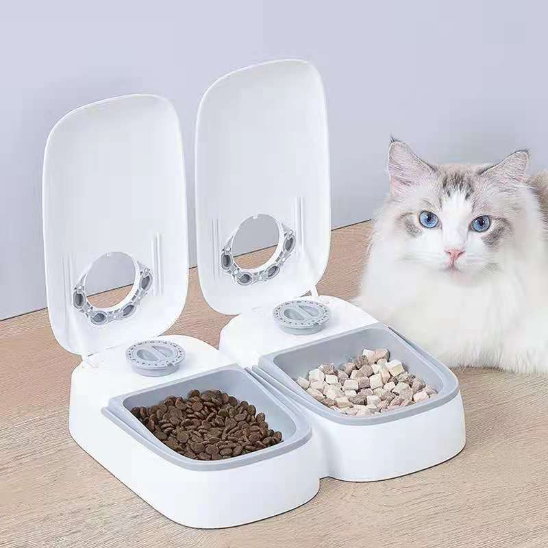 Automatic Pet Feeder 2 Meal Timer for Dogs Puppies Cats